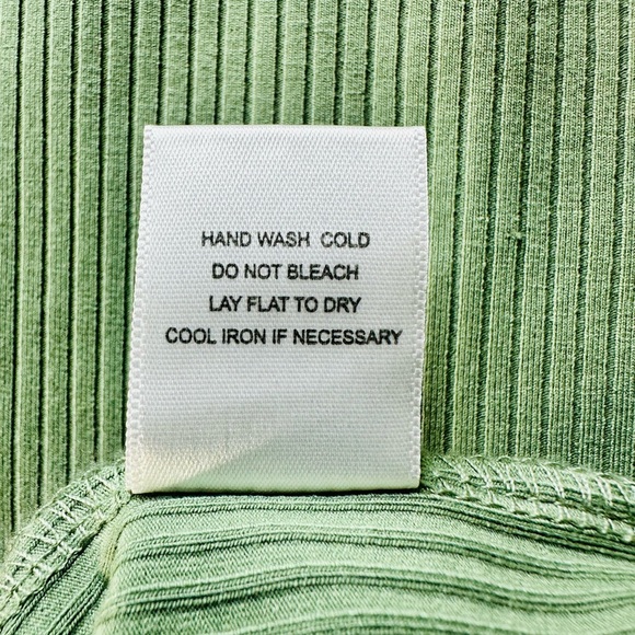 Ribbed Knit Paperoc Tank and Midi Skirt Set in Sage Green - Picture 5 of 13